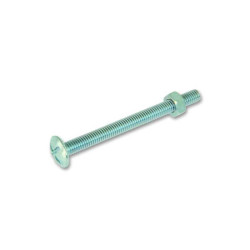  Vis métal poêlier acier zingué l 80 x diamètre 6 mm  - Sanifer Tamatave
