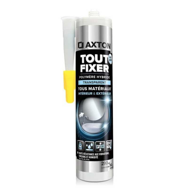  Colle mastic tout fixer polymère axton 290  ml AXTON - Sanifer Tamatave