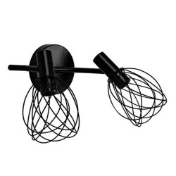  Rampe 2 spots design fer noir mat E14  merone Inspire INSPIRE - Sanifer Tamatave