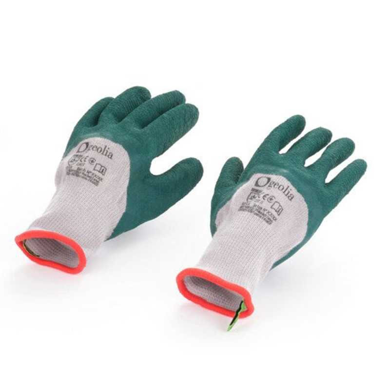  Paire de gants pour les travaux de jardinage latex t unique Geolia GEOLIA - Sanifer Tamatave