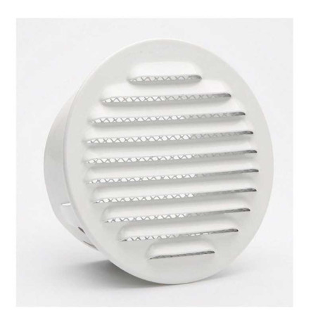  Grille d'aération aluminium laqué diamètre 12 5 cm  - Sanifer Tamatave