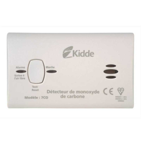  Détecteur de monoxyde de carbone kidde 7co-k798 1 an  - Sanifer Tamatave