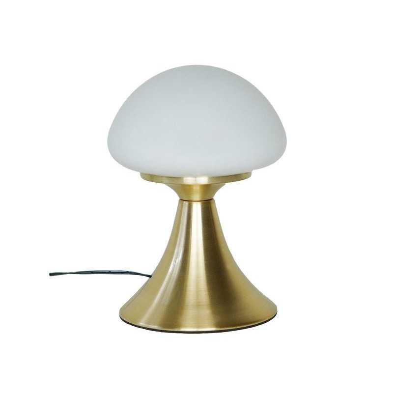 Lampe de chevet glamour metal laiton tactile kinoko h 22cm INSPIRE - Sanifer Tamatave