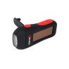  Lampe torche dynamo et solaire 50-15 lm noire et rouge LEXMAN - Sanifer Tamatave