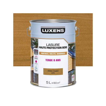  Lasure luxens 8 ans chêne moyen satiné 5 litres LUXENS - Sanifer Tamatave