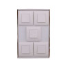  Lot de 5 interrupteurs va-et-vient complet basic blanc  - Sanifer Tamatave
