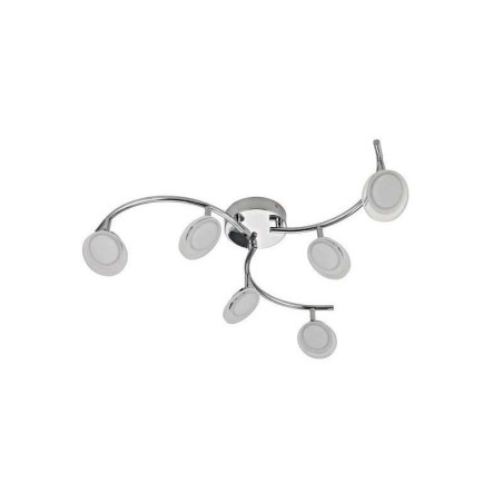  Plafonnier moderne à  6 têtes module led loob diamètre  12 cm chrome INSPIRE - Sanifer Tamatave