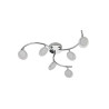  Plafonnier moderne à  6 têtes module led loob diamètre  12 cm chrome INSPIRE - Sanifer Tamatave