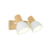  Rampe 2 spots nature métal blanc-bois venosa INSPIRE - Sanifer Tamatave