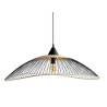  Suspension 1x E27 rotin noir - naturel seynave kasteli d 65 cm  - Sanifer Tamatave