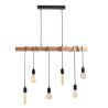  Suspension 6xE27 max 60w métal hètre townshend EGLO - Sanifer Tamatave