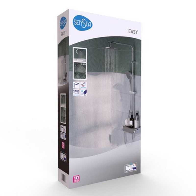  Colonne de douche easy chrome thermostat SENSEA - Sanifer Tamatave