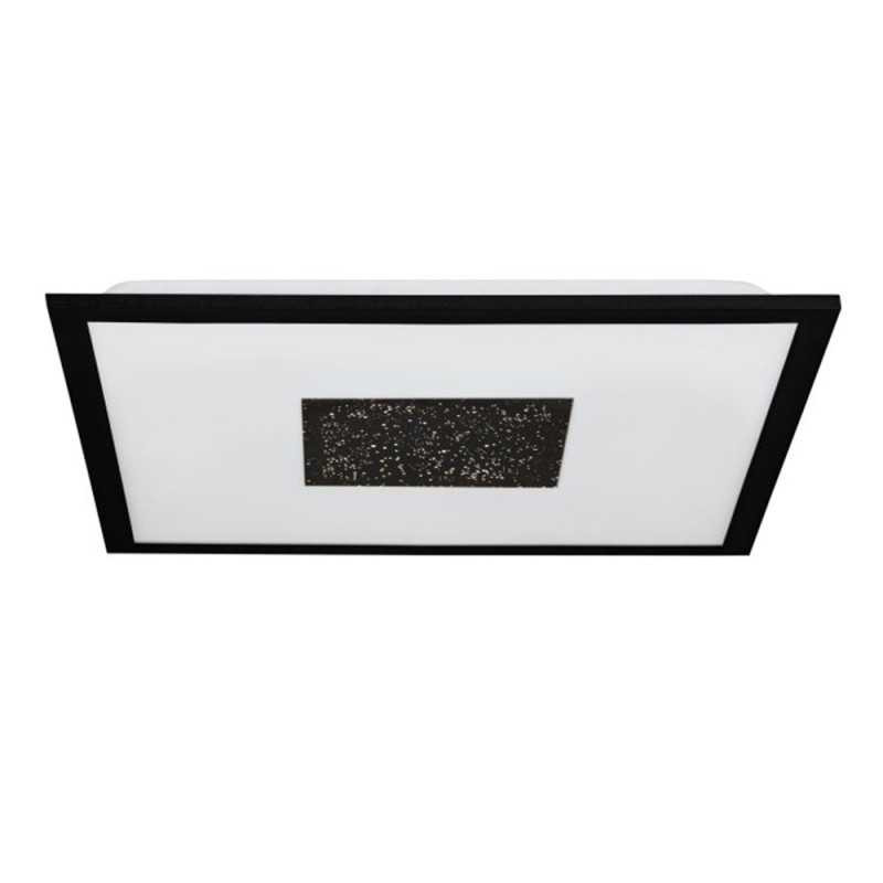 Plafonnier MARMORATA 445X445mm en alu noir et blanc 19W/9W 3000K EGLO - Sanifer Tamatave