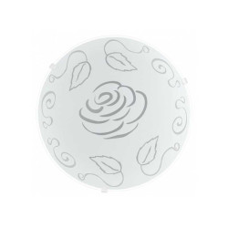 Plafonnier mars 1 en verre blanc 1xE27 60w d.25cm Eglo EGLO - Sanifer Tamatave