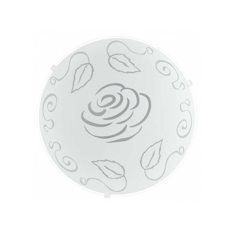 Plafonnier mars 1 en verre blanc 1xE27 60w d.25cm Eglo EGLO - Sanifer Tamatave