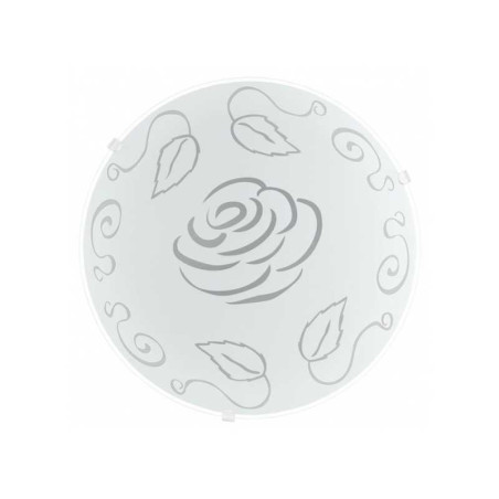Plafonnier mars 1 en verre blanc 1xE27 60w d.25cm Eglo EGLO - Sanifer Tamatave