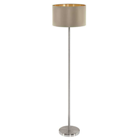 Lampadaire maserlo nickel et taupe 1xE27 60w h1510 Eglo EGLO - Sanifer Tamatave