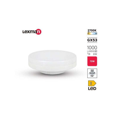  Ampoule dispositif led monté en surface (smd) gx53 1000lm 9w LEXMAN - Sanifer Tamatave