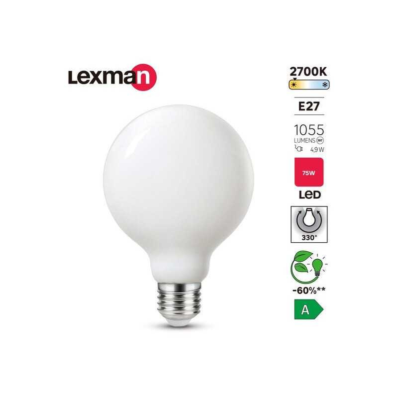  Ampoule led à  filament E27 1055lm 4 9w LEXMAN - Sanifer Tamatave