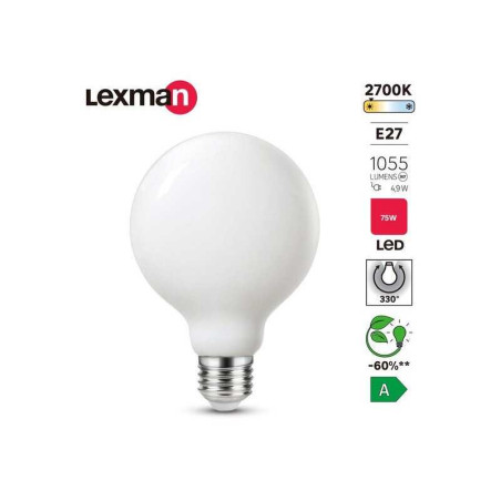  Ampoule led à  filament E27 1055lm 4 9w LEXMAN - Sanifer Tamatave