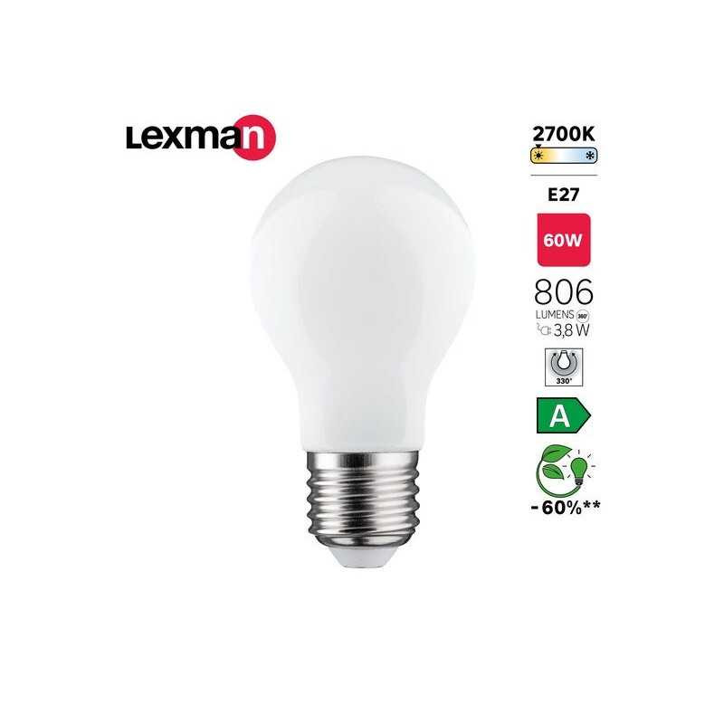  Ampoule led E27 806lm 60w blanc chaud LEXMAN - Sanifer Tamatave