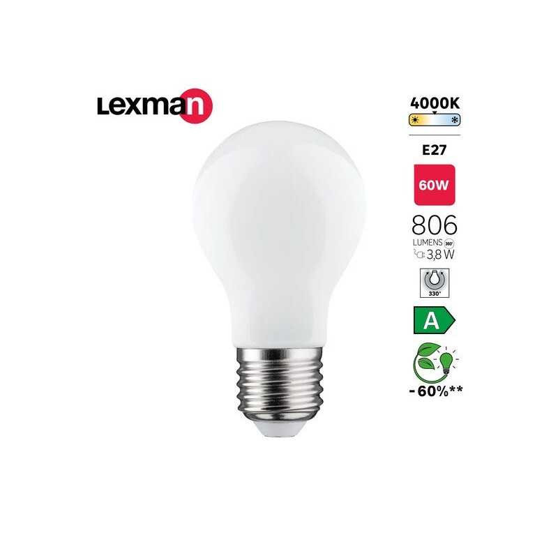  Ampoule led E27 806lm 60w blanc neutre LEXMAN - Sanifer Tamatave