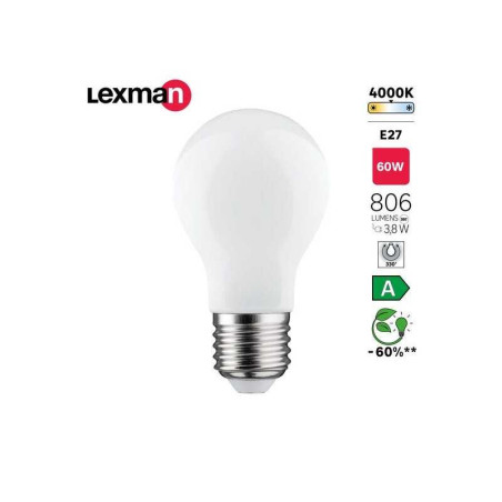  Ampoule led E27 806lm 60w blanc neutre LEXMAN - Sanifer Tamatave