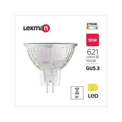  Ampoule led réflecteur gu5 3 36° 621lm 50w blanc chaud LEXMAN - Sanifer Tamatave