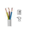  Câble ho5vvf 3g 1 5mm² blanc 5 métres LEXMAN - Sanifer Tamatave