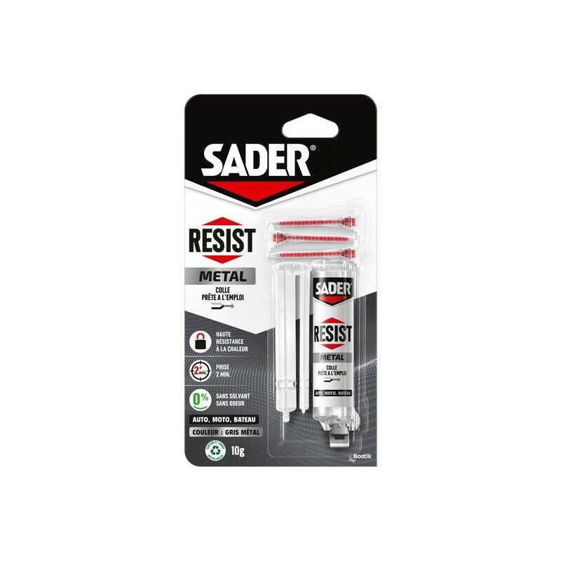  Colle reparation type epoxy resist metal sader 10g SADER - Sanifer Tamatave