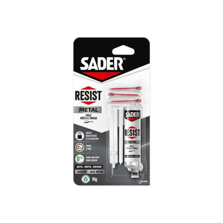  Colle reparation type epoxy resist metal sader 10g SADER - Sanifer Tamatave