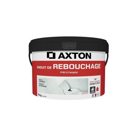  Enduit de rebouchage en pâte prêt à  l'emploi blanc 4 kg AXTON - Sanifer Tamatave