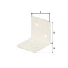 Equerre en acier plastifié l 3 x l 3 x h 3 cm  - Sanifer Tamatave