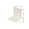 Equerre large 40 40-40 blc  - Sanifer Tamatave