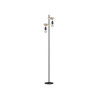  Lampadaire droit industriel en bois marron townshend EGLO - Sanifer Tamatave