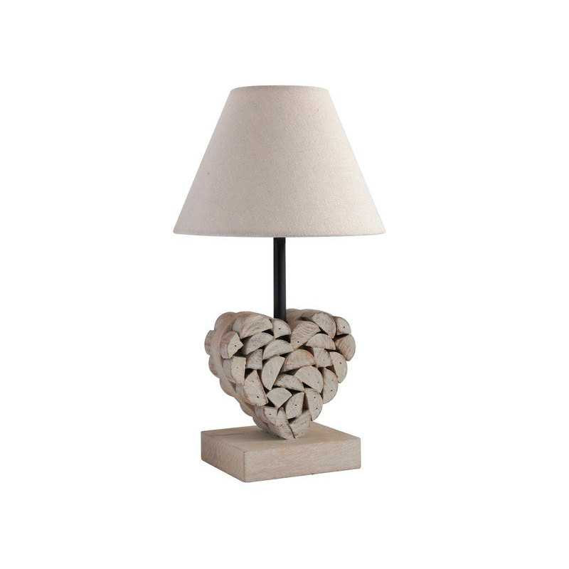 Lampe charme romantique en bois naturel seynave carlita  - Sanifer Tamatave