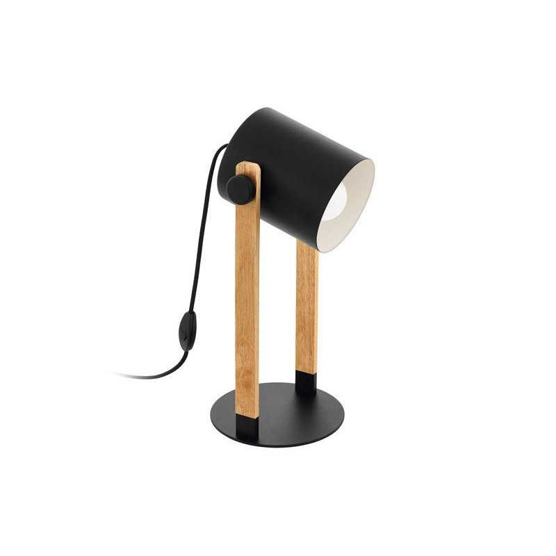  Lampe industriel en bois noir hornwood EGLO - Sanifer Tamatave