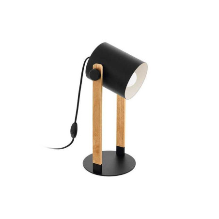  Lampe industriel en bois noir hornwood EGLO - Sanifer Tamatave