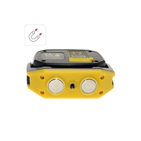  Lampe rechargeable aimantée 770-415 lm 35 mètres jaune lexman LEXMAN - Sanifer Tamatave