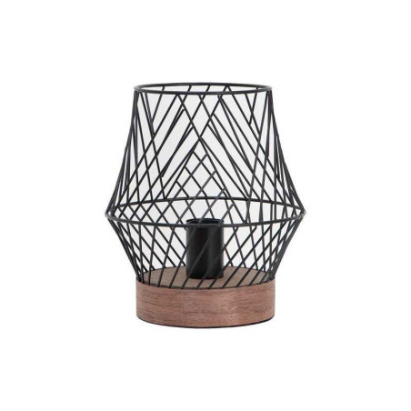 Lampe E27 design en métal noir-bois baladeuse kanel h  26cm INSPIRE - Sanifer Tamatave