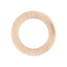 Lot de 10 anneaux bois Alma pour tringle D28 mm bois naturel mat brut MOBOIS - Sanifer Tamatave