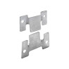  Lot de 2 raccords d'assemblage acier zingue l.100 mm Hettich HETTICH - Sanifer Tamatave