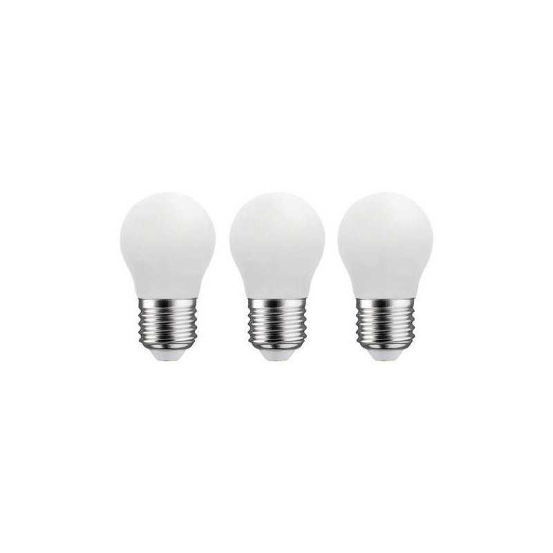  Lot de 3 ampoules led sphérique E27 470lm 40w blanc chaud LEXMAN - Sanifer Tamatave