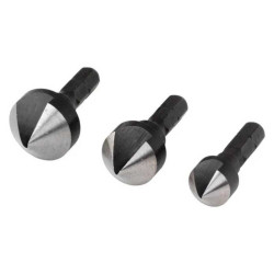  Lot de 3 fraises à  encastrer hss 6 pans  diamètre 8-12-16 mm Wolfcraft WOLFCRAFT - Sanifer Tamatave