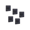  Lot de 5 prises avec terre complet lumia  black LEXMAN - Sanifer Tamatave