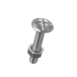  Lot de 50 boulons poelier fendu en acicer zingué 4 8  diamètre  6 x l 40 mm STANDERS - Sanifer Tamatave