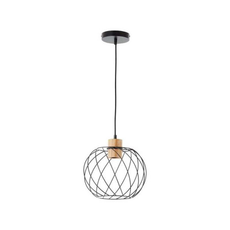  Lustre mallow E27 bambou noir diamètre 30 cm INSPIRE - Sanifer Tamatave