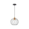  Lustre mallow E27 bambou noir diamètre 30 cm INSPIRE - Sanifer Tamatave
