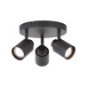  Plafonnier 3 spots metal gu10 INSPIRE - Sanifer Tamatave