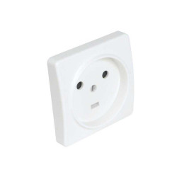 Prise 2 poles + terre 20a encastre blanc DEBFLEX - Sanifer Tamatave